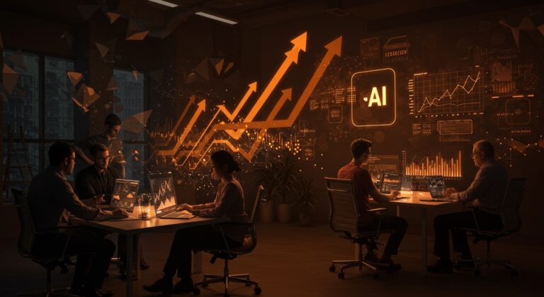 Financiamiento de startups en Norteamérica impulsado por inversión en IA y megadeals como OpenAI, con emprendedores colaborando en tecnología y capital riesgo.