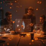 Startups innovadoras de Los Lagos colaborando con tecnologías futuristas en Puerto Montt para impulsar el ecosistema tech y la transformación digital.