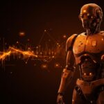 Robot humanoide militar innovador destacando la validación gubernamental y contratos para startups de hardware en defensa.