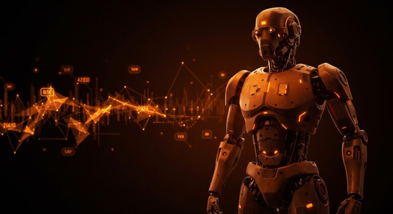 Robot humanoide militar innovador destacando la validación gubernamental y contratos para startups de hardware en defensa.