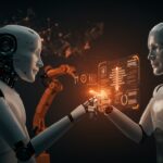 Robot interactuando con órdenes en lenguaje natural mediante framework open source que conecta modelos de lenguaje con ROS para automatización robótica.