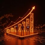 Financiación récord para startups de IA fundacional en Q1 2026 liderada por OpenAI, Anthropic y xAI, con metáforas visuales de inversión y tecnología.