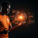 Futbolista de élite con coaching mental aplicado a liderazgo de startups, representando alto rendimiento y gestión emocional para founders LATAM.