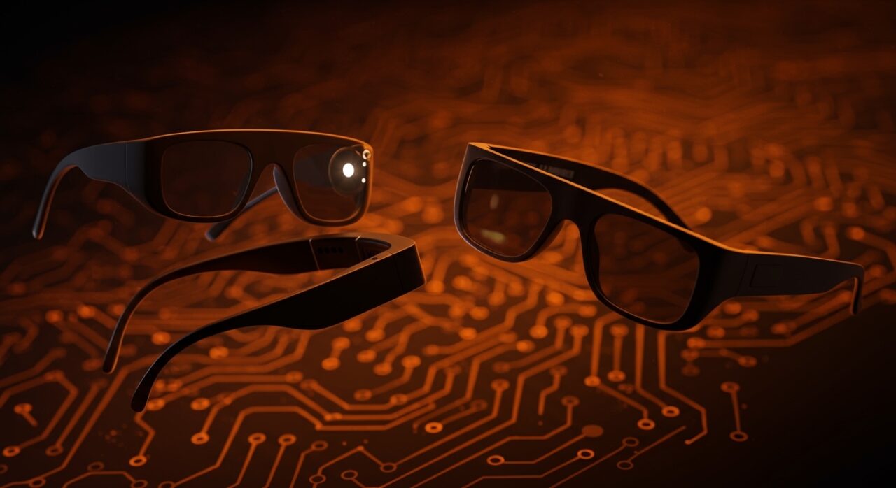 Batalla visual entre gafas inteligentes con cámara y sin cámara, destacando la tendencia de hardware IA y privacidad en el mercado 2026.