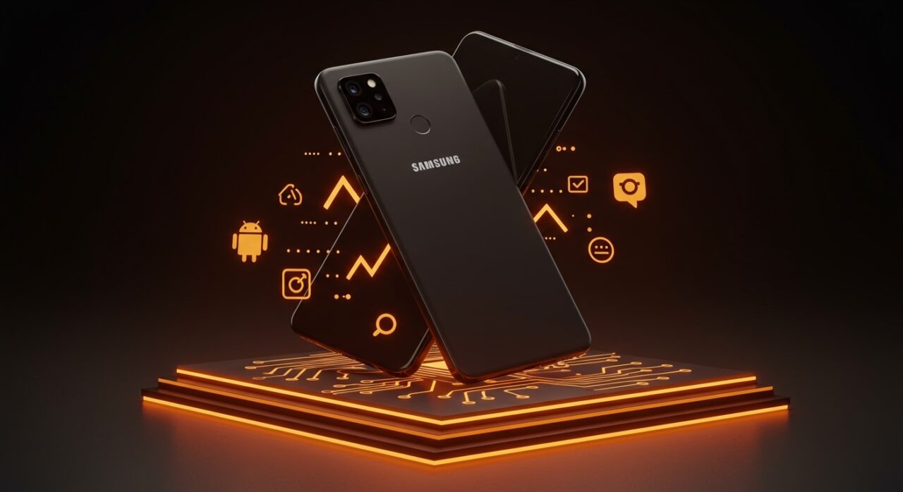 Comparativa visual de Samsung Galaxy A57 y Google Pixel 10a en procesadores, cámaras y actualizaciones Android, liderando la gama media 2026.