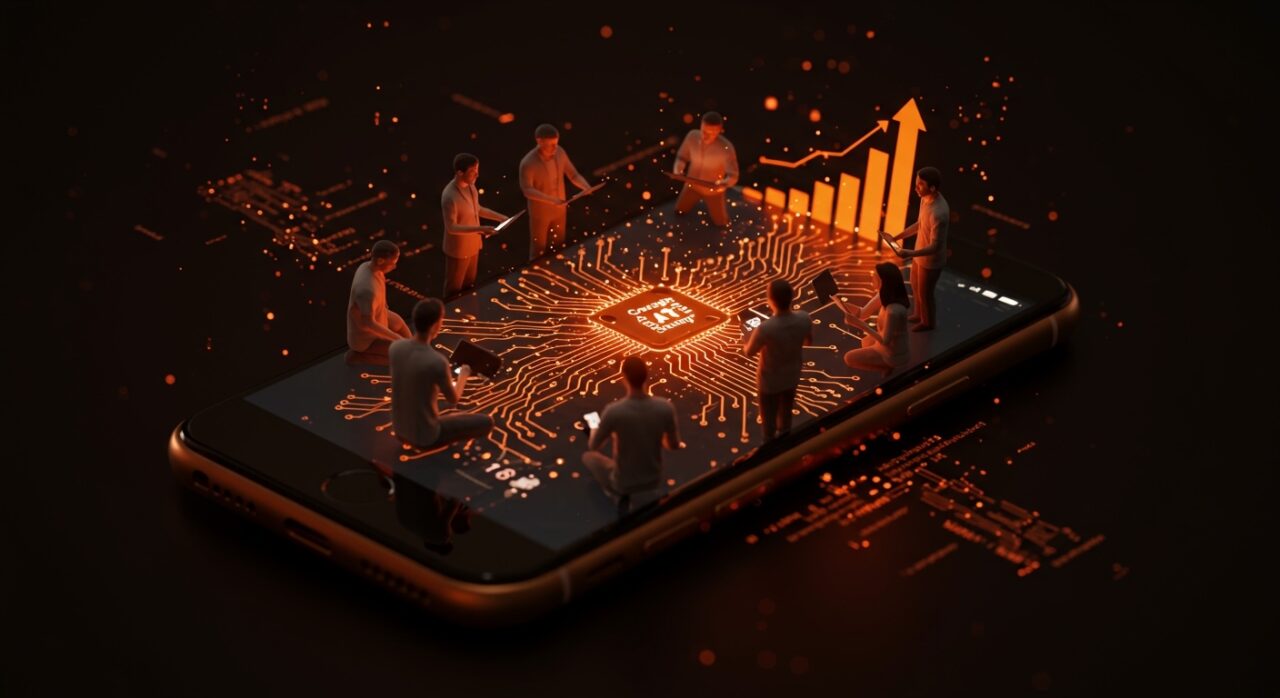 Gemma 4 llevando inteligencia artificial open source y local a iPhone para startups en LATAM con tecnología avanzada.