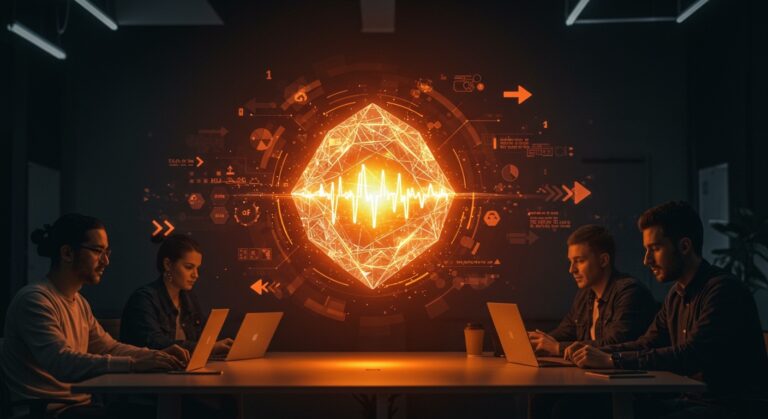 Modelos de IA open source Gemma 4 de Google con visual metáfora de eficiencia computacional y capacidades multimodales para automatización en founders LATAM.