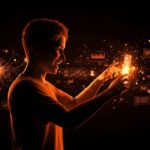 Joven de la Generación Z interactuando con tecnología de inteligencia artificial, reflejando el uso frecuente y el cambio en emociones según informe Gallup 2026.