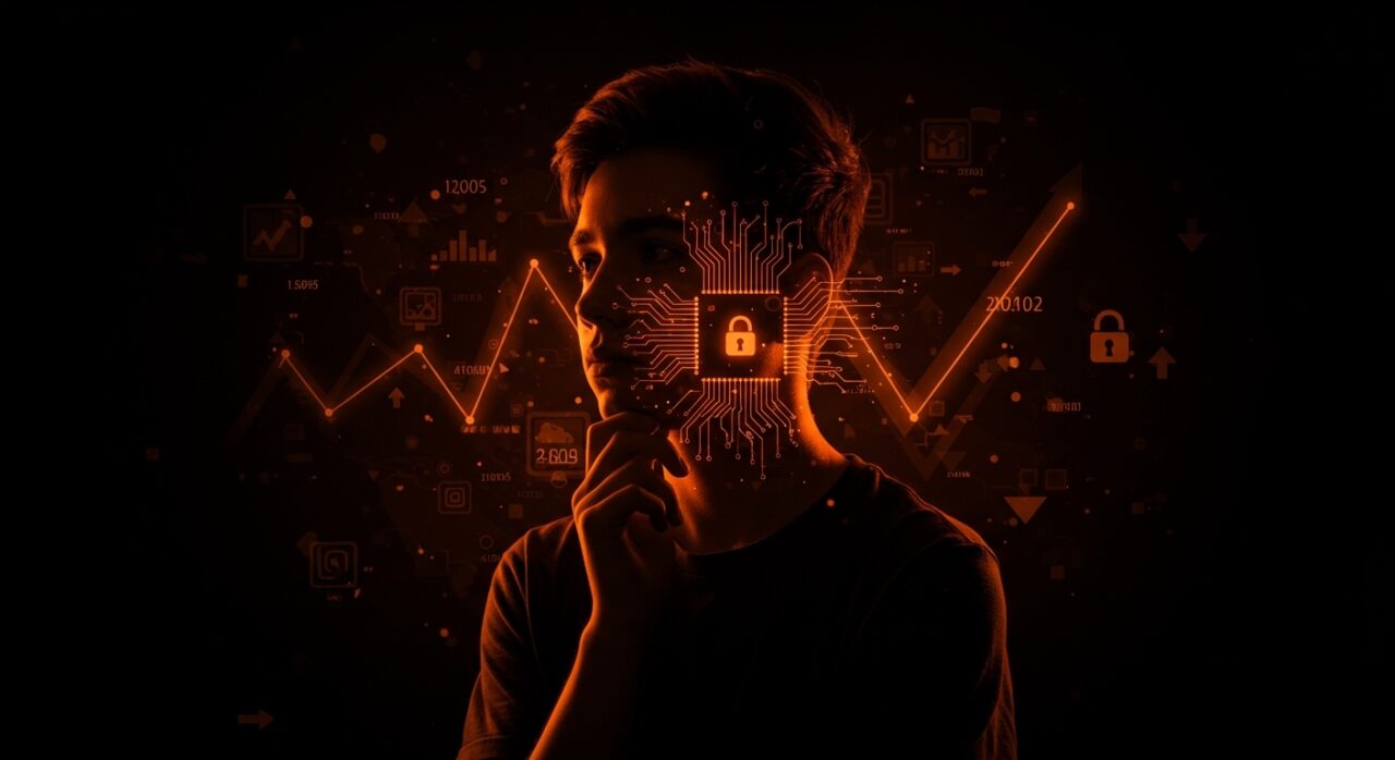 Joven de la Generación Z expresando rechazo hacia la inteligencia artificial en contexto de adopción y ética de IA en startups LATAM.