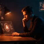 Joven de la Generación Z resistiendo e impactando la adopción de inteligencia artificial en empresas, según estudio Gallup 2026.