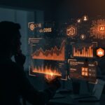 CTO analizando holograma con costos de IA y límites de suscripción en GitHub Copilot para startups y desarrolladores.