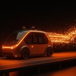 Pod autónomo futurista de Glydways impulsado por inversión de capital riesgo en movilidad autónoma para startups tecnológicas.