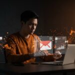 Founder using Gmail AI Overviews to boost startup productivity integrating Google Workspace automation.