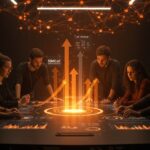Grupo de startups colaborando en fase scale-up con fondo público de 50 millones de euros del Gobierno Vasco en sectores tecnológicos.