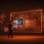 Startup fundador usando Google Chrome con Gemini IA para automatizar tareas diarias y aumentar la productividad empresarial.