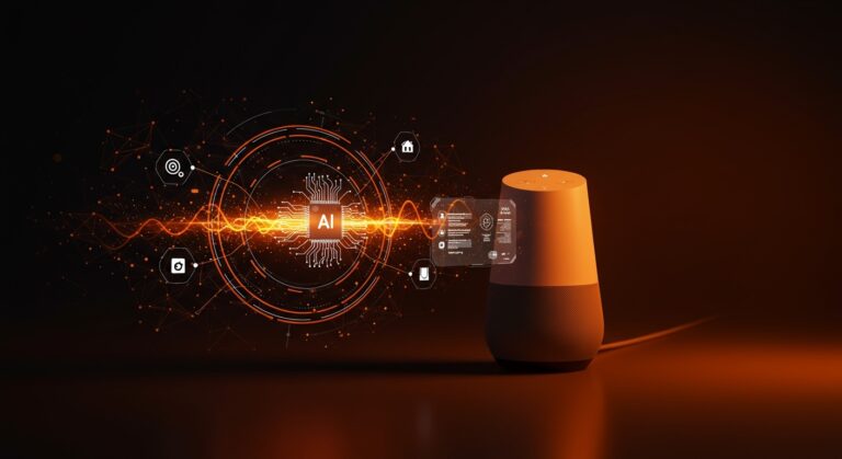 Google Home integrando Gemini para automatización inteligente en hogares con IA aplicada y asistentes de voz.