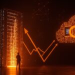 Inversión de Google en Anthropic mostrando un fundador de startup rodeado de conexiones de IA generativa y tecnología TPU en Ecosistema Startup.