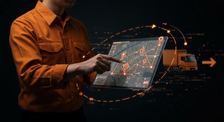 Medición de distancias y optimización de rutas en Google Maps para automatización logística y planificación eficiente en startups delivery.