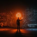 Google y Pentágono colaborando en IA Gemini, ilustración del dilema ético en tecnología militar para startups.