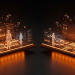 Comparativa visual de Google Gemini Enterprise y AWS Bedrock AgentCore gestionando agentes de IA para automatización empresarial en 2026.