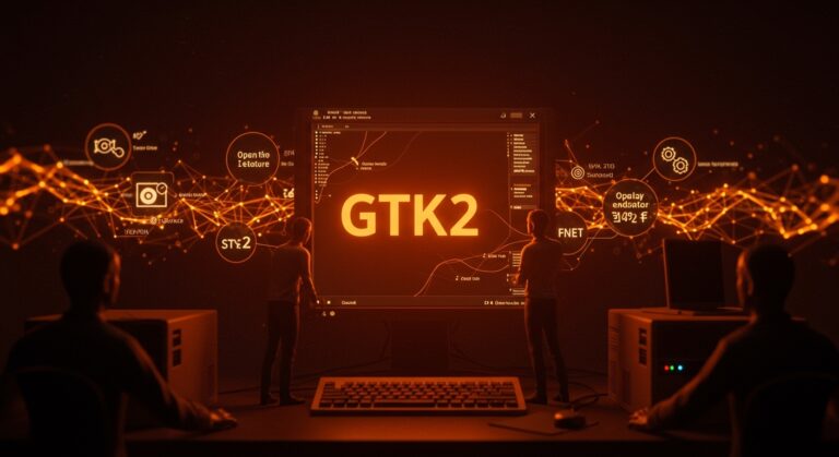 Comunidad de desarrolladores manteniendo y revitalizando GTK2 con un fork comunitario en proyecto open source tecnológico.