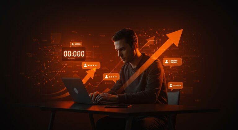 Análisis de horarios para publicar en Hacker News que duplica el engagement los domingos a medianoche UTC, mostrando crecimiento y estrategia para founders tech.