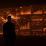 Holding inteligente con IA y automatización en gestión financiera corporativa para 2026 con visualización digital avanzada.