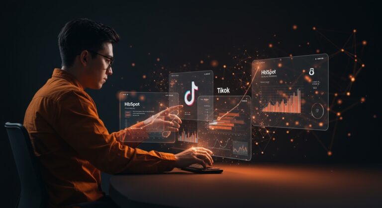 Integración de HubSpot y TikTok en CRM para gestión y automatización de campañas digitales en startups LATAM.