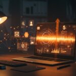 App Huxe generando pódcast diario con IA integrando email, calendario y feed, representando automatización y productividad para startups.