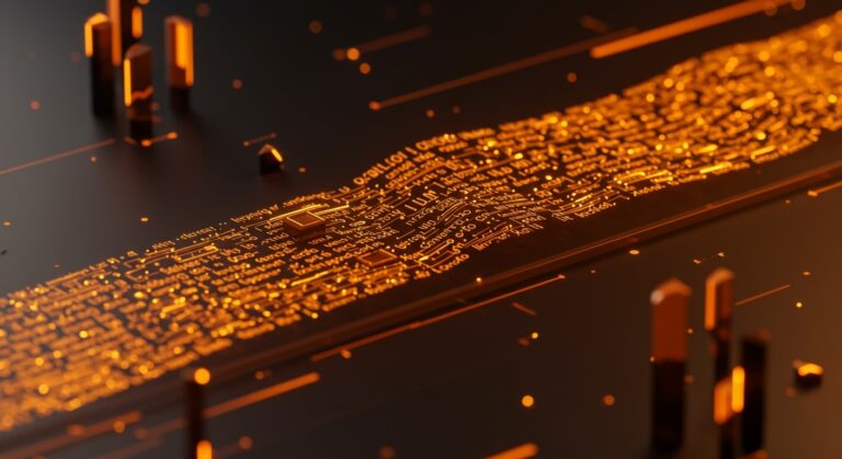 Visualización de generación paralela de texto con modelo I-DLM en IA, mostrando optimización y eficiencia en modelos de difusión de lenguaje.