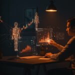 Colaboración entre humano y agentes de IA en SaaS financiero, mostrando retención del 85% y automatización aplicada en Intuit.