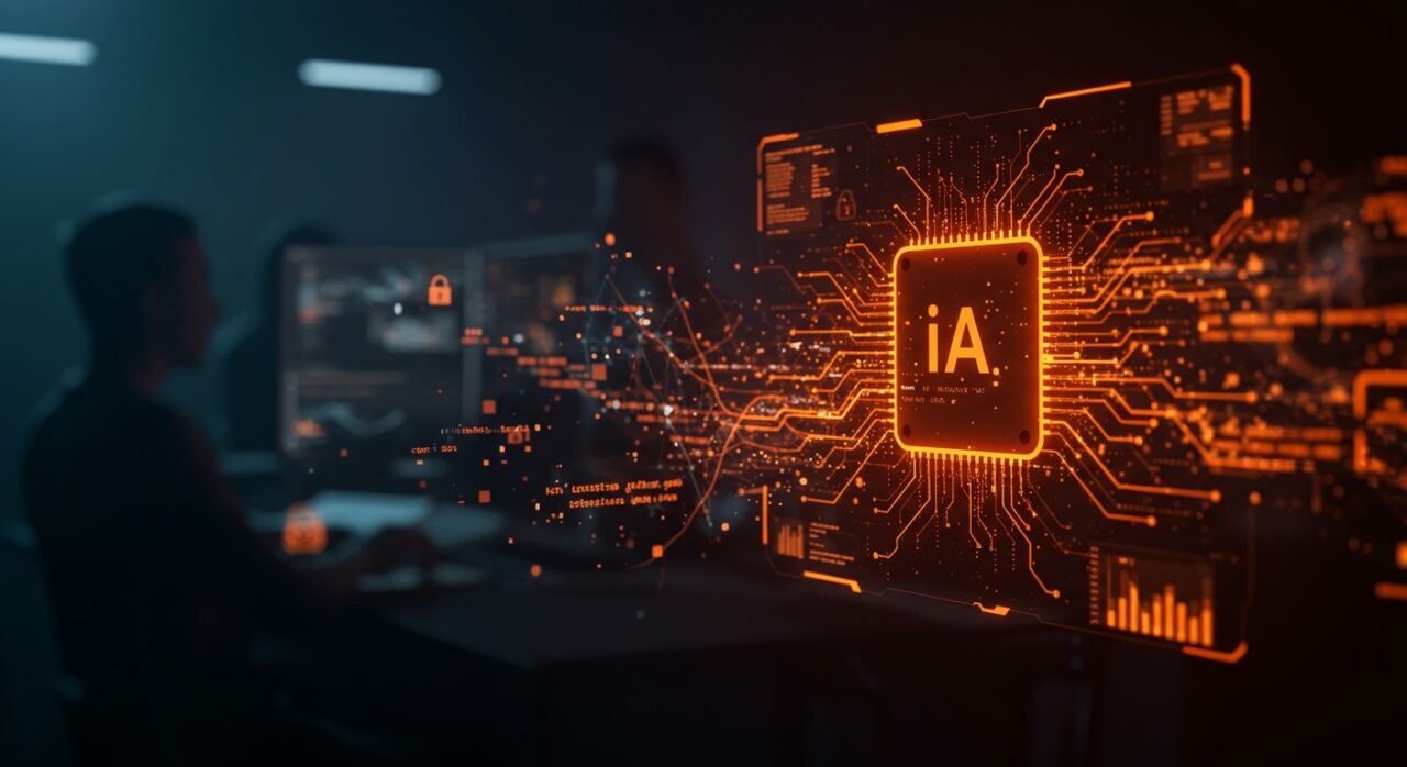 Interfaz de IA detectando vulnerabilidades críticas en Vim y Emacs, destacando la seguridad informática en startups con Claude AI.