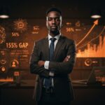 Profesional con habilidades en inteligencia artificial destacando en mercado laboral con brecha salarial y automatización en startups tecnológicas.