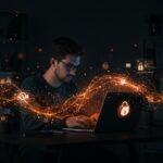 Founder de startup ejecutando modelos de IA local con Ollama y LM Studio para proteger la privacidad de datos sin conexión a la nube.