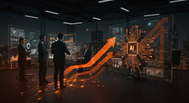 Empresas latinoamericanas adoptando inteligencia artificial como motor operativo en banca, retail y energía con analítica avanzada y automatización empresarial.