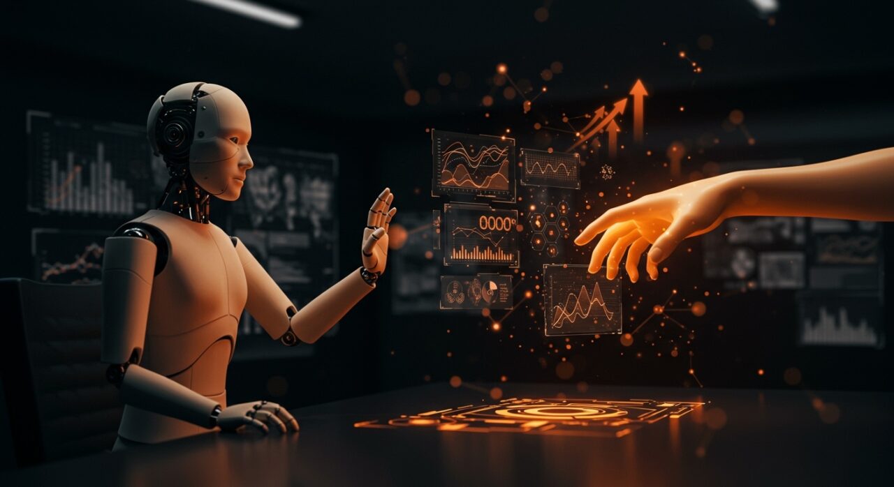 Representación visual de IA responsable con autonomía para negarse, destacando trazabilidad y ética en inteligencia artificial.