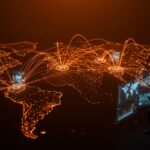 Imágenes satelitales con inteligencia artificial geoespacial mostrando la conexión tecnológica y defensa entre China e Irán.