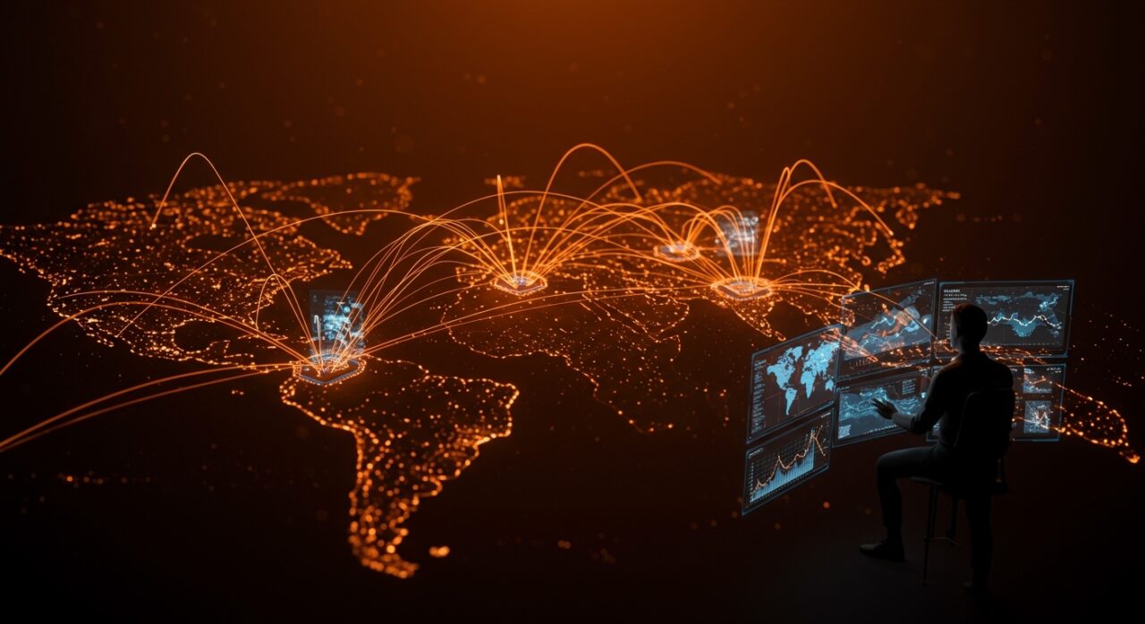 Imágenes satelitales con inteligencia artificial geoespacial mostrando la conexión tecnológica y defensa entre China e Irán.