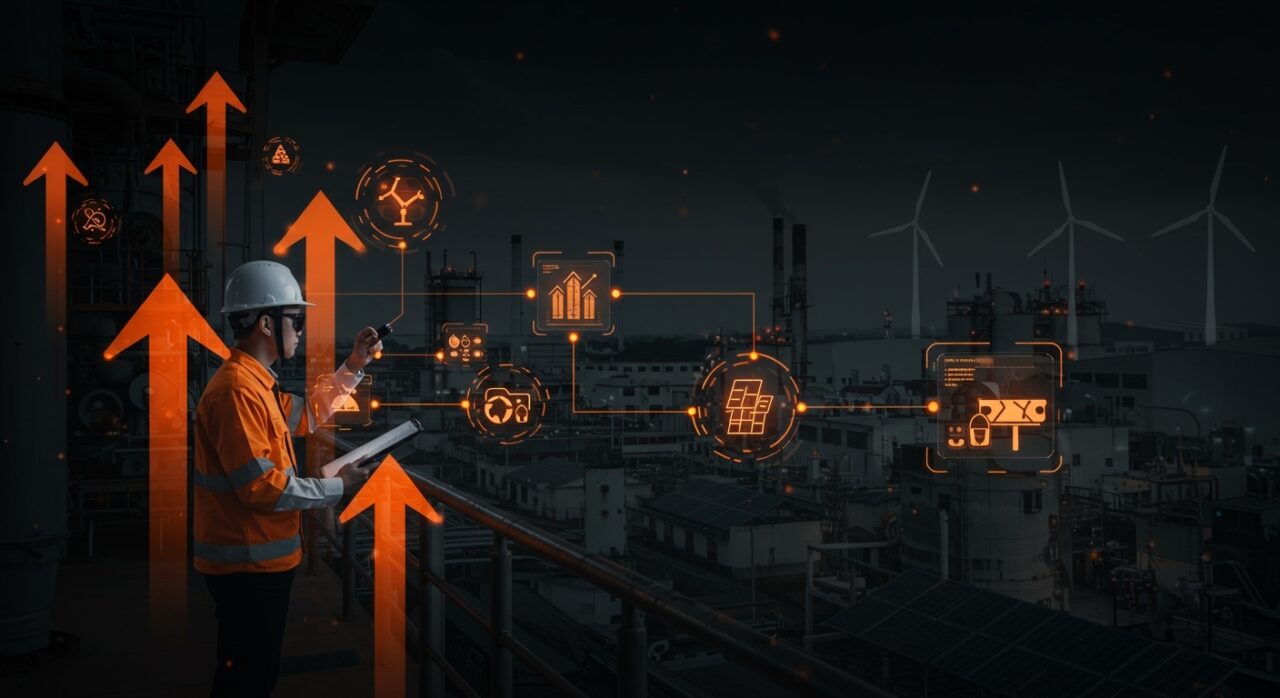 Industria verde y digitalización en Quang Ngai con energías renovables y tecnología industrial para una competitividad sostenible.