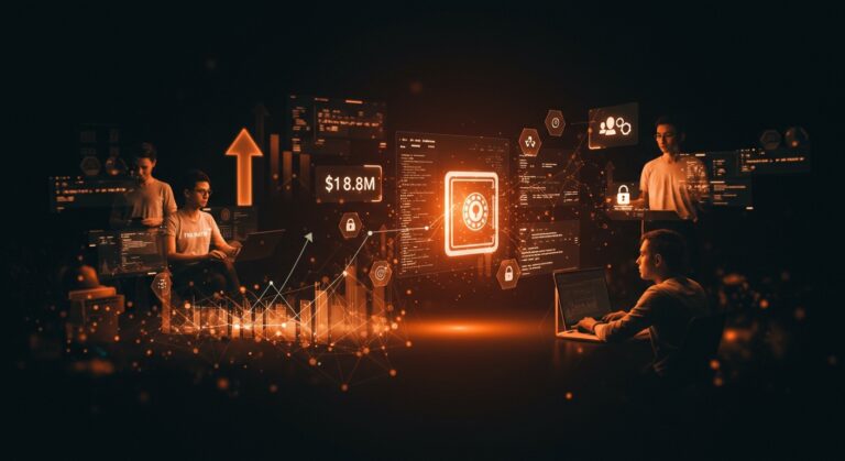 Equipo remoto de ingenieros Full Stack colaborando para Infisical en LATAM, destacando contratación startup de seguridad y gestión de secretos con inversión de 18.8 millones.