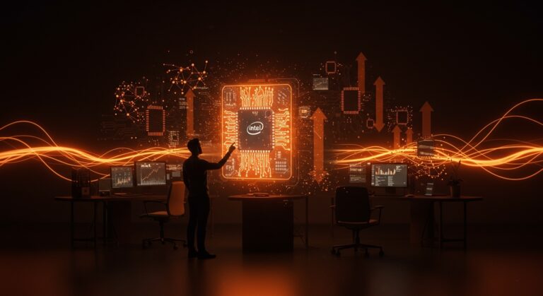 Intel resultados 2026 muestra crecimiento del 20% impactando a startups hispanas de hardware, IA y semiconductores en el mercado tecnológico.