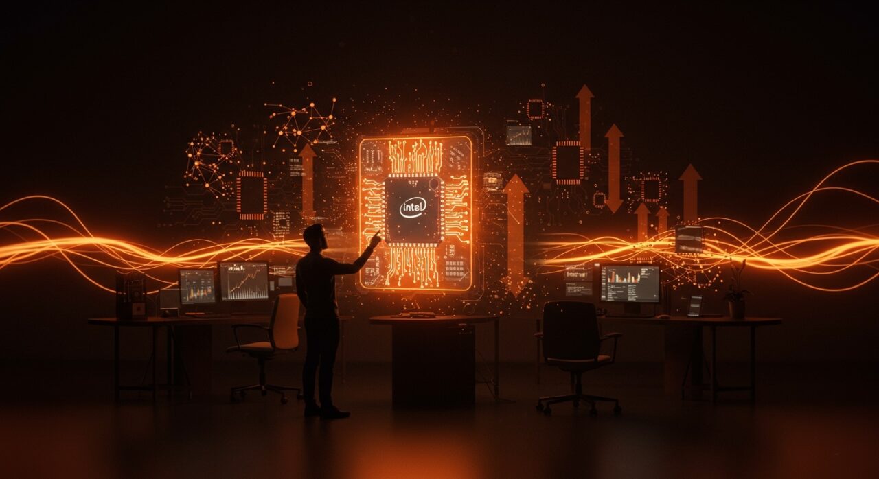 Intel resultados 2026 muestra crecimiento del 20% impactando a startups hispanas de hardware, IA y semiconductores en el mercado tecnológico.