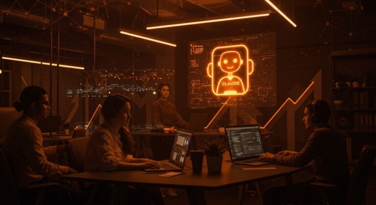 Inteligencia artificial autónoma Claude Cowork asistiendo a founders en startups LATAM para escalar operaciones en 2026.