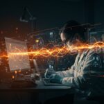 Radiología e inteligencia artificial en salud con visualización de redes neuronales y automatización tecnológica en startups healthtech.