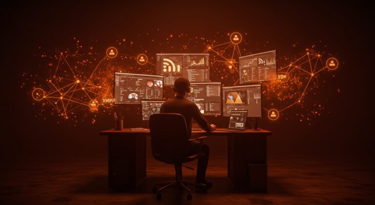 Founder recuperando atención usando protocolos abiertos como RSS y XMPP para evitar burbujas algorítmicas y mejorar productividad en internet 1999.