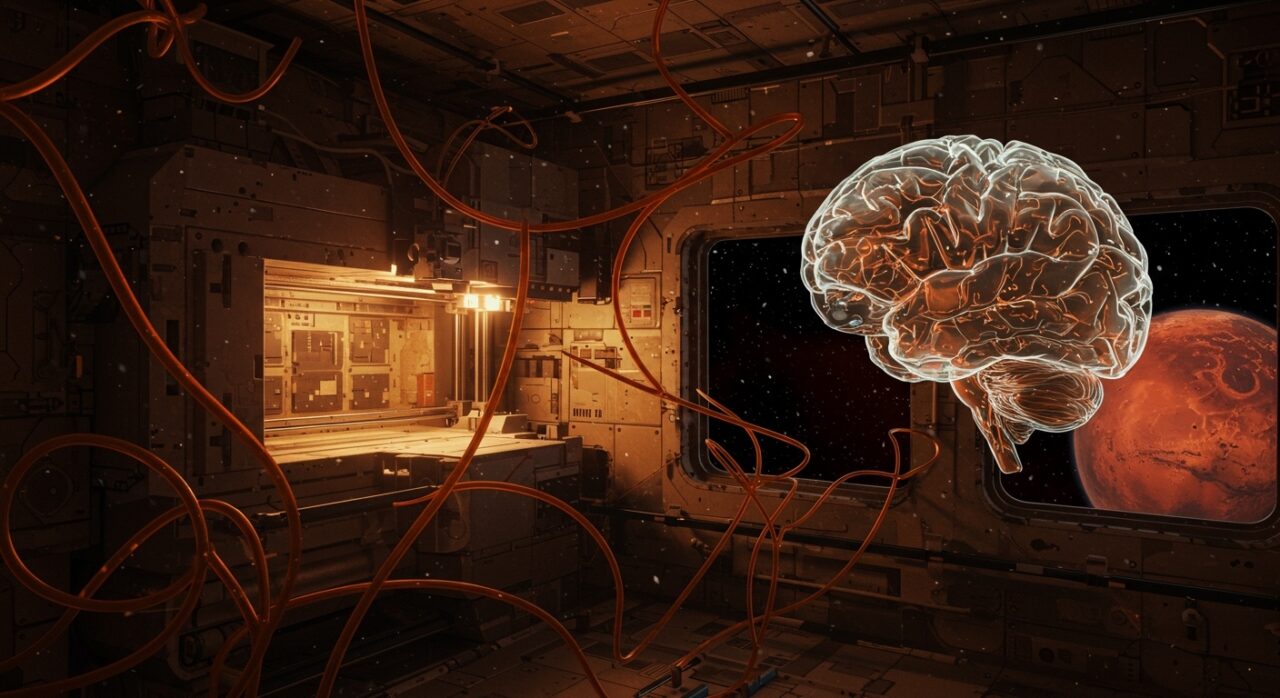 Estudio del sindrome SANS y impresora 3D metálica en la Expedición 74 de la ISS para viajes espaciales a Marte.