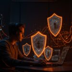 Imagen editorial de un fundador de startup protegiendo infraestructura crítica con ciberseguridad tras el hackeo Itron 2026, destacando protección de datos y respuesta a incidentes.