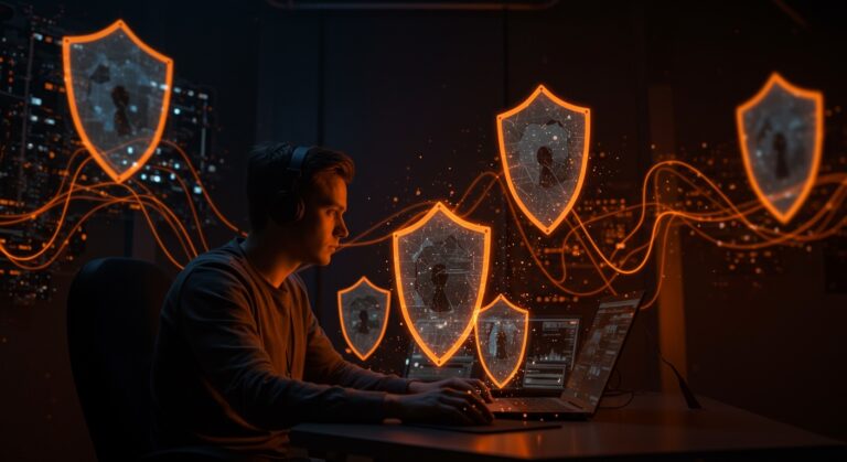 Imagen editorial de un fundador de startup protegiendo infraestructura crítica con ciberseguridad tras el hackeo Itron 2026, destacando protección de datos y respuesta a incidentes.