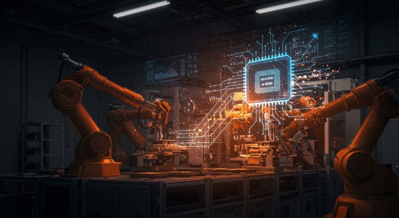Fábrica automatizada en Japón produciendo chips de 1.4 nm integrando inteligencia artificial y desafiando el mercado global de semiconductores.