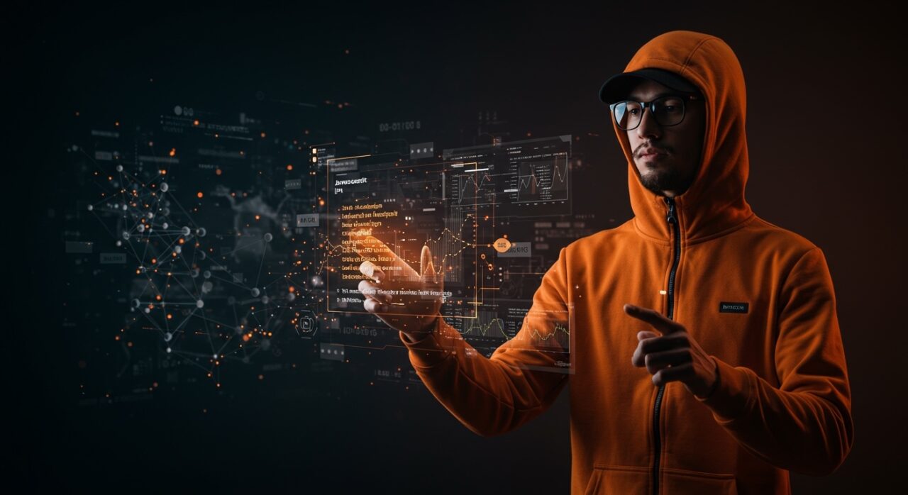 Visualización artística del IR de JavaScript JSIR de Google con análisis de código, desofuscación y transformaciones source-to-source en un contexto de automatización y código abierto.